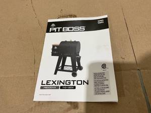 lot 280 image: Pit Boss Lexington 500 Sq in Wood Fired Pellet Grill and Smoker  Onyx Series