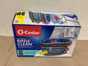 lot 300 image: O-Cedar RinseClean Spin Mop and Bucket