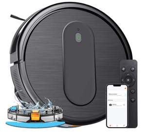 lot 25 image: XIEBro Robot Vacuum and Mop Combo, 3 in 1 Mopping Robotic Vacuum Cleaner with Schedule