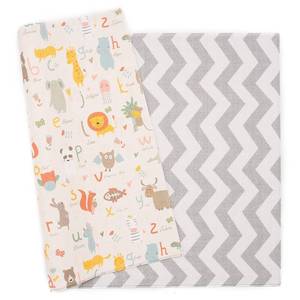 lot 262 image: Baby Care Play Mat (Large, Moroccan - Beige) 82 x 55 Original One-Piece Reversible Rollable Waterproof