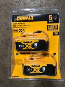 DEWALT 20V MAX Premium Lithium-Ion 5.0Ah Battery Pack (2 Pack) Customer Returns See Pictures