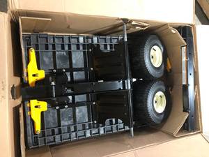 Arnold EZ Stow Hauler for Lawn and Garden Tractors and Zero-Turn Mowers with Hitch  Customer Returns See Pictures