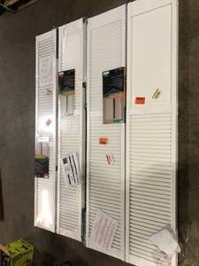 Lot of Assorted Closet Doors Various Models and Conditions  Customer Returns See Pictures