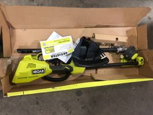 lot 21 image: RYOBI 40V 15 in. Expand-It Cordless Battery Attachment Capable String Trimmer (Tool Only)  Customer Returns See Pictures