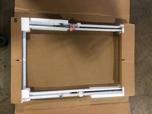 lot 22 image: ODL White Cordless Add On Enclosed Aluminum Blinds with 12 in. Slats, for 22 in. Wide x 36 in. Length Door Windows Customer Returns See Pictures