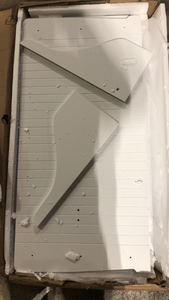 lot 34 image: DANYA B 36 in. White Wall Retractable Accordion Drying Rack  Customer Returns See Pictures