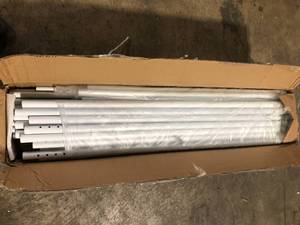 lot 35 image: Karl home 10 ft. x 30 ft. White Party Wedding Tent Canopy 7 Sidewall   Customer Returns See Pictures