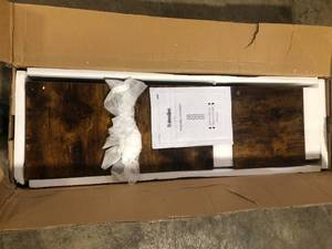lot 36 image: TRIBESIGNS WAY TO ORIGIN Jannelly 70.8 in. Rustic Brown Wood and Black Metal Frame 6 tier Radial Corner Shelves Bookcase Storage Rack Plant Stand    Customer Returns See Pictures