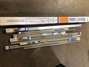 lot 47 image: Lot of Assorted Universal Pocket Door Frame and Sliding Bypass Track and Hardware Set  Various Models and Conditions  Customer Returns See Pictures