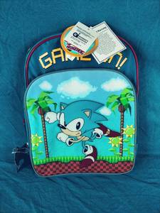 lot 85 image: New Sonic the Hedgehog Blue Kids 16 Backpack