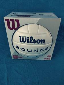 lot 90 image: New Wilson Bounce Indoor Volleyball Official Size 