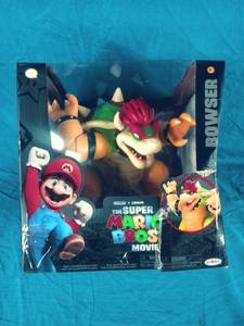 lot 138 image: New Nintendo The Super Mario Bros. Movie Bowser Figure with Fire Breathing Effect