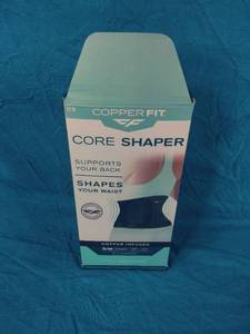 lot 145 image: Copper Fit Core Shaper Waist Trimmer - Charcoal SM 26-34