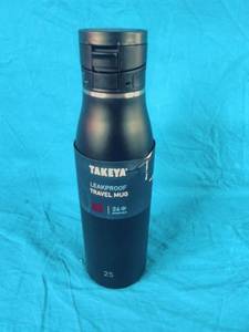 lot 147 image: New Takeya 17 oz Traveler Stainless Steel Insulated Travel Coffee Mug with Locking Leak Proof Lid, Premium Quality, BPA Free, Onyx