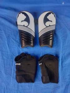 lot 150 image: New Puma Black Procat Technique Adult Large Shin Guard and Ankle Protection