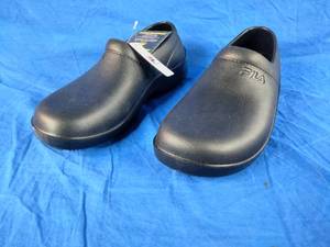 lot 157 image: New Black Fila Womens Galvanize Slip-On Work Shoe Size 11
