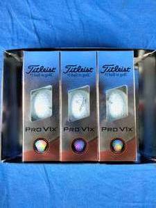 lot 174 image: Brand New Titleist Pro V1x Golf Balls 3 Sleeves 9 Balls
