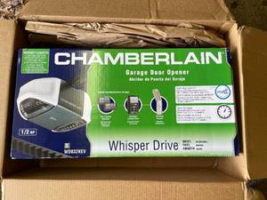 lot 28 image: Chamberlain Garage Door Opener- Whisper Drive - MFG PKG
