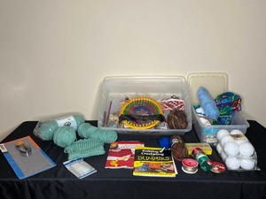 lot 103 image: Lot of Knitting & Crocheting Supplies