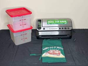lot 111 image: Seal & Save (untested) and Tupperware Storage