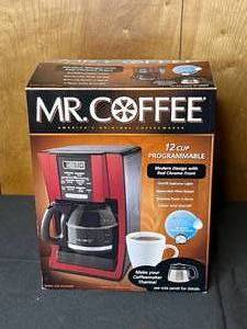 lot 126 image: Red Mr. Coffee in Original Pkg