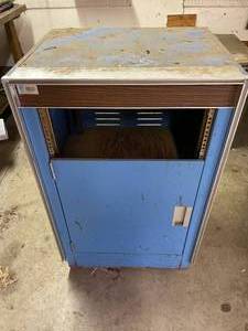 lot 48 image: Blue Metal Garage CabinetLocker
