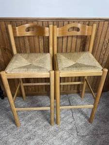 lot 201 image: Pair of Magistretti Style Barstools