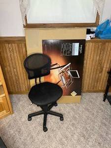 lot 205 image: Brenton Studio Merido Collection Computer Desk and Desk Chair
