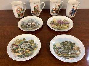 lot 24 image: Decorative Plates & Mugs