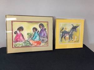 lot 200 image: DeGrazia Framed Prints