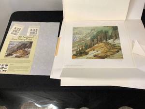 lot 201 image: The 1993 National Park Stamp Print