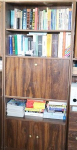 lot 462 image: (2 of 3) Media Storage Adjustable Shelving Wall Unit wDrop-Down Center Desk....