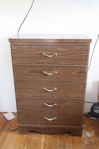 lot 469 image: MCM Tall Boy Dresser