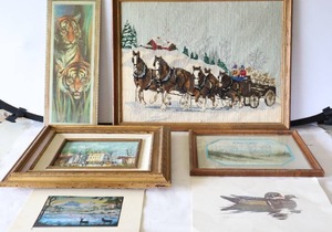 lot 445 image: Vintage Wall Art DeCor...