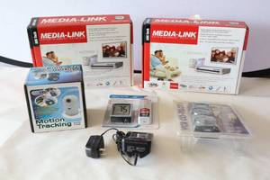 lot 546 image: (2) ADS Tech Media-Link Receiver, USB 2.0 Motion Tracking Web Cam, VCR Co-Pilot, Acu-Rite Devices Etc