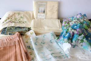 lot 559 image: MCM Textile Curtains Shower Curtain Bedding Etc