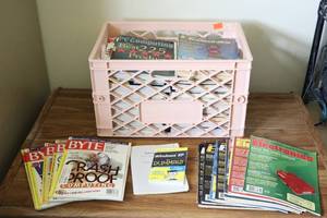 lot 561 image: Vintage Magazine Collection1980-90s Byte, PC Computing, Radio Electronics, Catalogs Etc