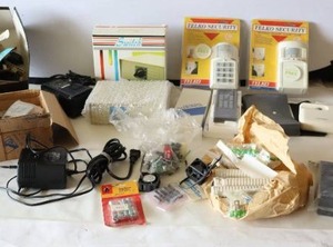 lot 591 image: TELKO SECURITY Programmable Infrared Sensor Alarm, DB 25 AB Manual Two-Position Data Transfer Switch Box, Tru-Spec Etc