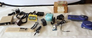 lot 604 image: iRhythm, Drake System Model 2604, Vintage SALEM Cigarettes Promo 90s Soundwaves CASSETTE Speaker 3.5mm Plug, Tuner Etc