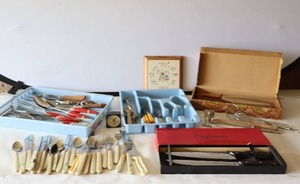 lot 616 image: Kitchen DrawerSilverware Serving Utensils Etc