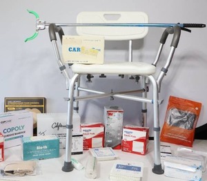 lot 691 image: Medical Supplies, Shower Chair Etc