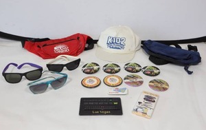 lot 695 image: Memorabilia K-102, Grand Casino, Las Vegas, CMT, Westward Ho Etc