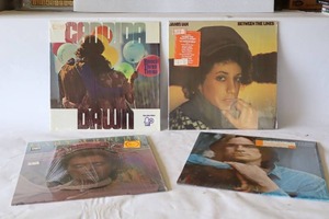 lot 411 image: (4) Candida Dawn, Janis Ian Between the Lines, James Taylor Sweet Baby James, Gary Wright Dream Weaver