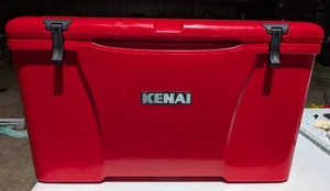 Kenai 65 quart red cooler