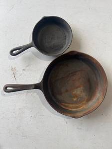 Cast iron pans
