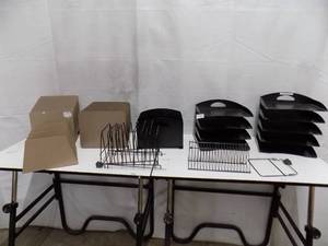 lot 12 image: 8 - Office Organizers Metal