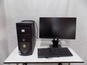 lot 29 image: Dell Computer, Monitor, Keyboard  Computer Precision Tower 3620