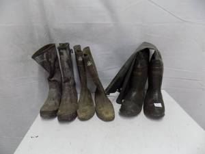 lot 57 image: Rubber Boots  Hip  Boots