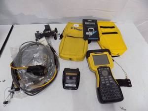 lot 72 image: GPS Receiver with Cables & Extra Batteries, Pole Attachments and Cables