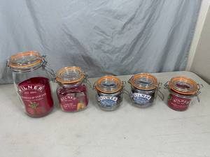 5 New Kilner Clip-Top Jars